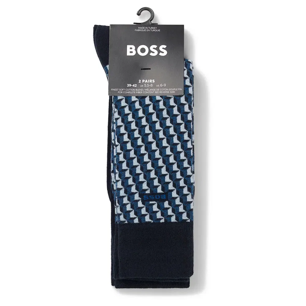 Носки BOSS Ministar 2 пары, синий — фото 3