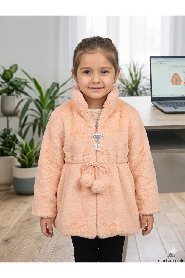 Детский плюшевый кардиган с длинным рукавом Geneltedarik, Orange