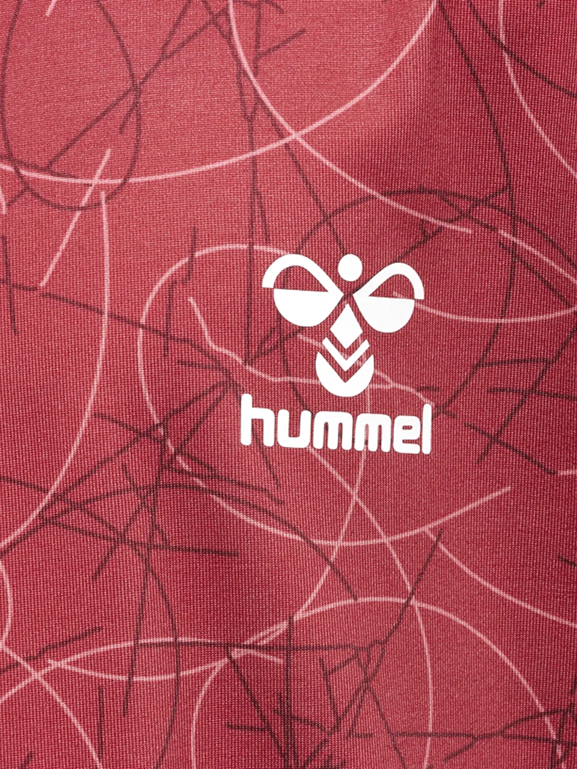 Детская футболка с принтом Hmlnanna Hummel, Ziegelrot Zinnoberrot — фото 4