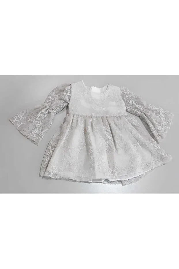 Детское платье для девочек кружевное Sönmez Baby, Dark White