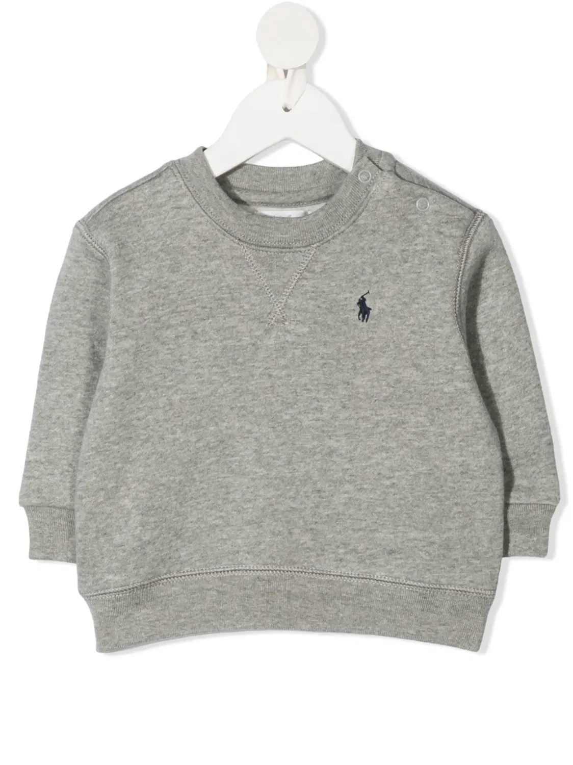 Свитшот с вышитым логотипом Polo Ralph Lauren, серый