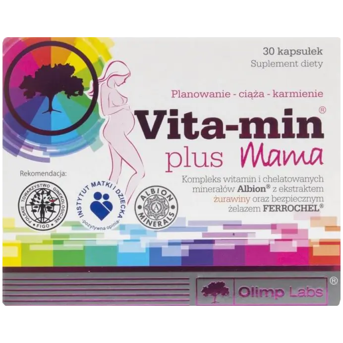 

Olimp Vita-Min Plus Mama биологически активная добавка, 30 капсул/1 упаковка