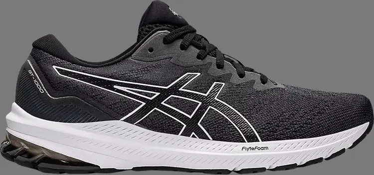 

Кроссовки gt 1000 11 'black white' Asics, черный