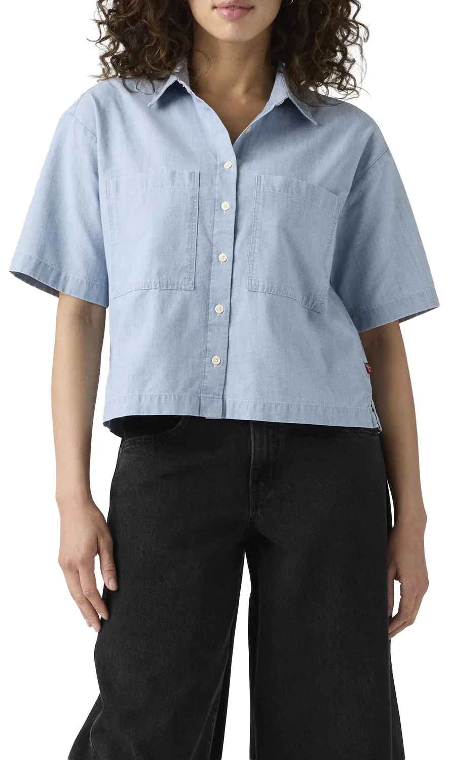 Женская блузка с коротким рукавом Harlie SS Cropped Shirt Levi's, Blue