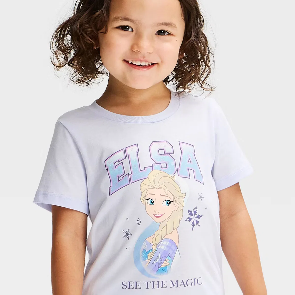 Футболка с принтом Disney Frozen Elsa Light Blue — фото 2