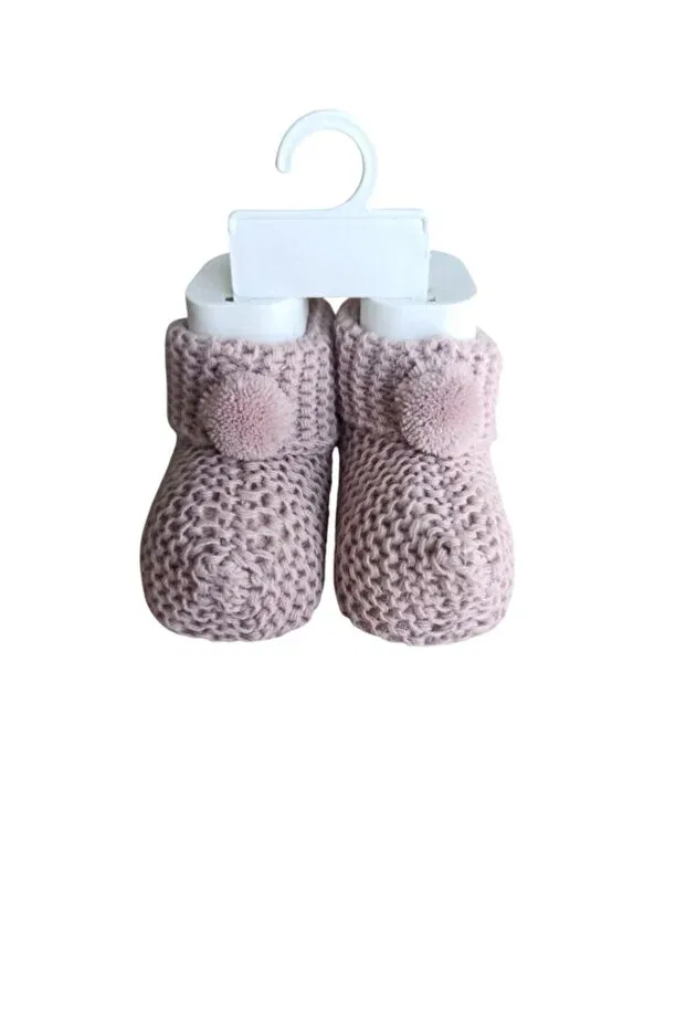 Детские пинетки с помпонами для новорожденных Twobeys, Rose Dry