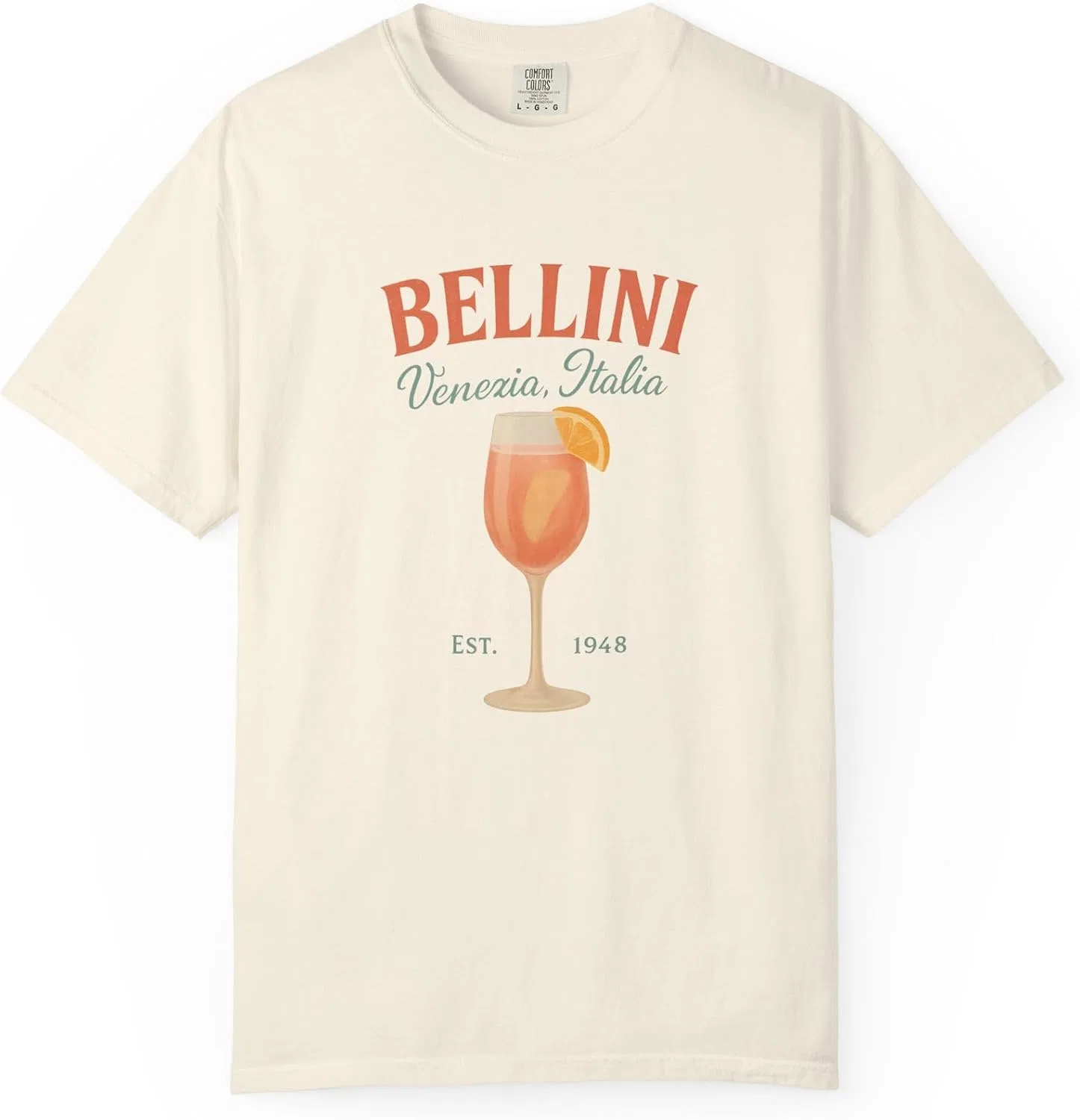 Футболка с принтом Bellini Comfort Colors 1717, Ivory
