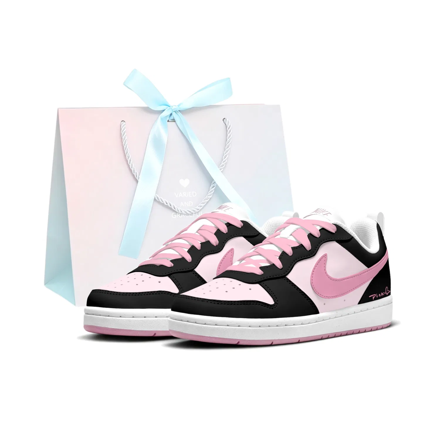 Детские кроссовки для скейтбординга Nike Court Borough, Black