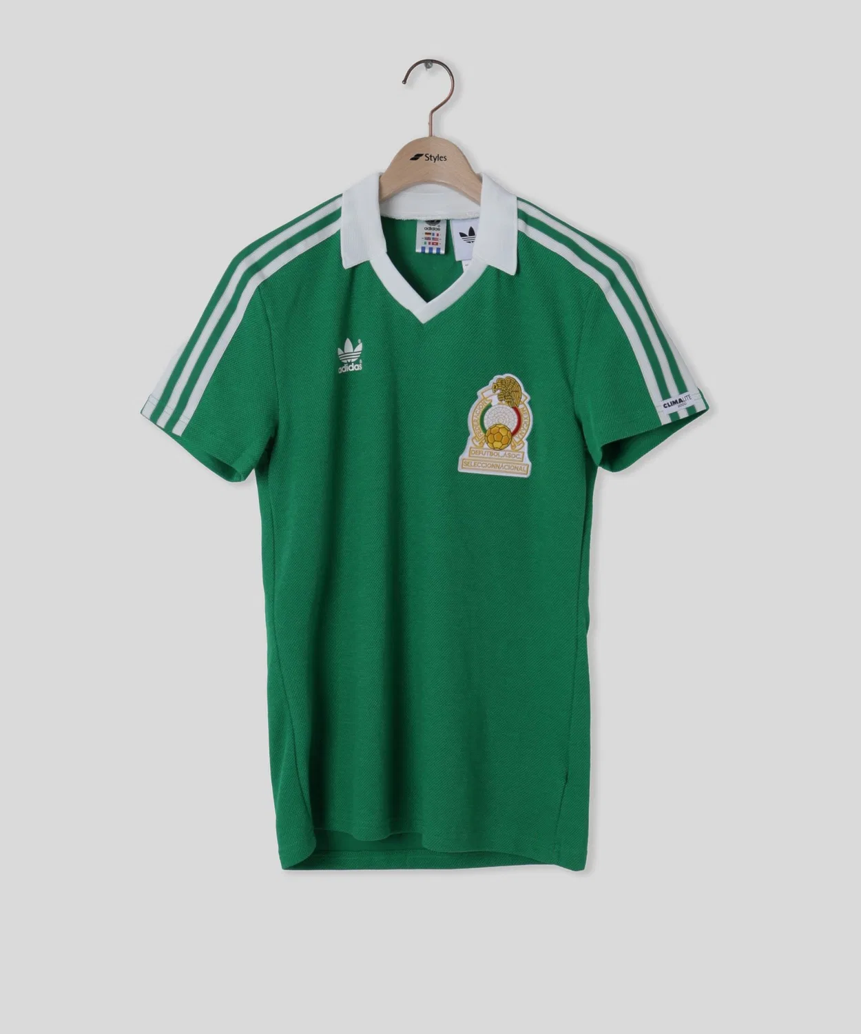 Мужская футболка с V-образным вырезом Mexico Home Jersey 1986 Adidas Originals, Green