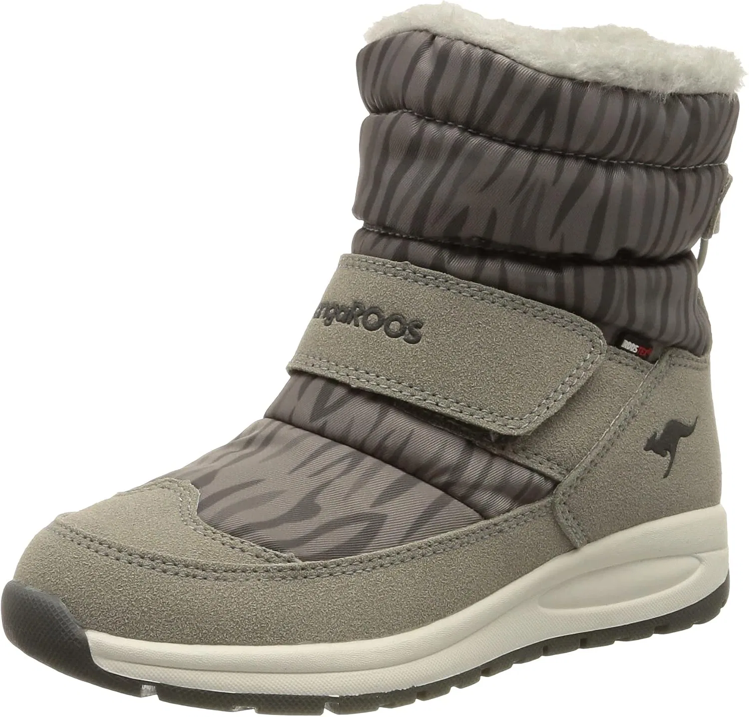 Детские зимние ботинки для девочек K-pe Marty RTX KangaROOS, Vapor Grey Zebra
