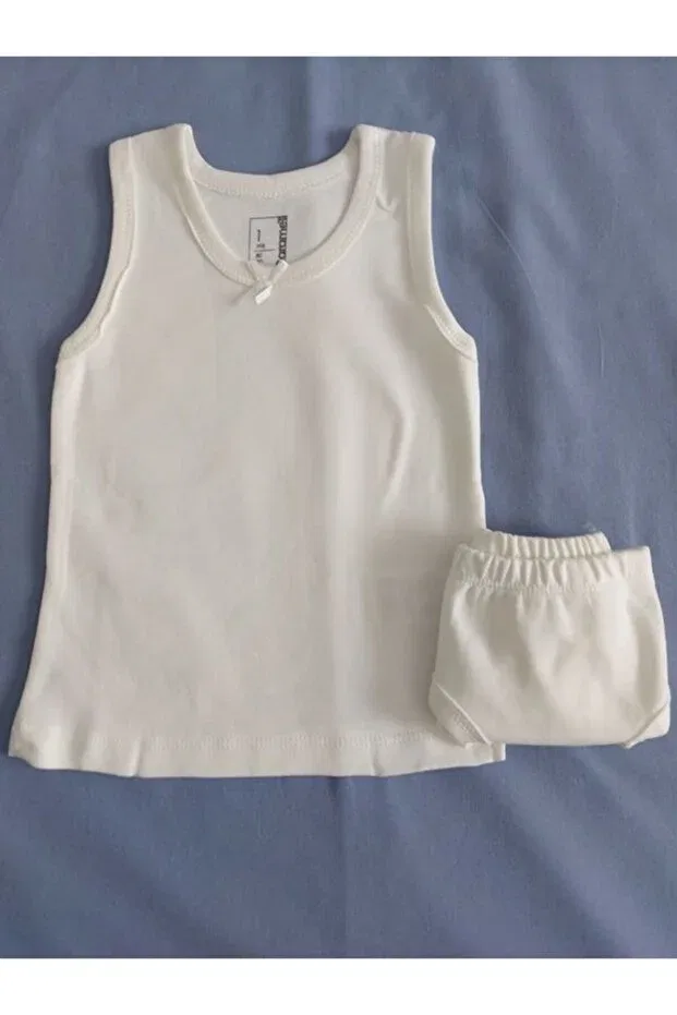 Детское белье для девочек хлопковое Caramell, White