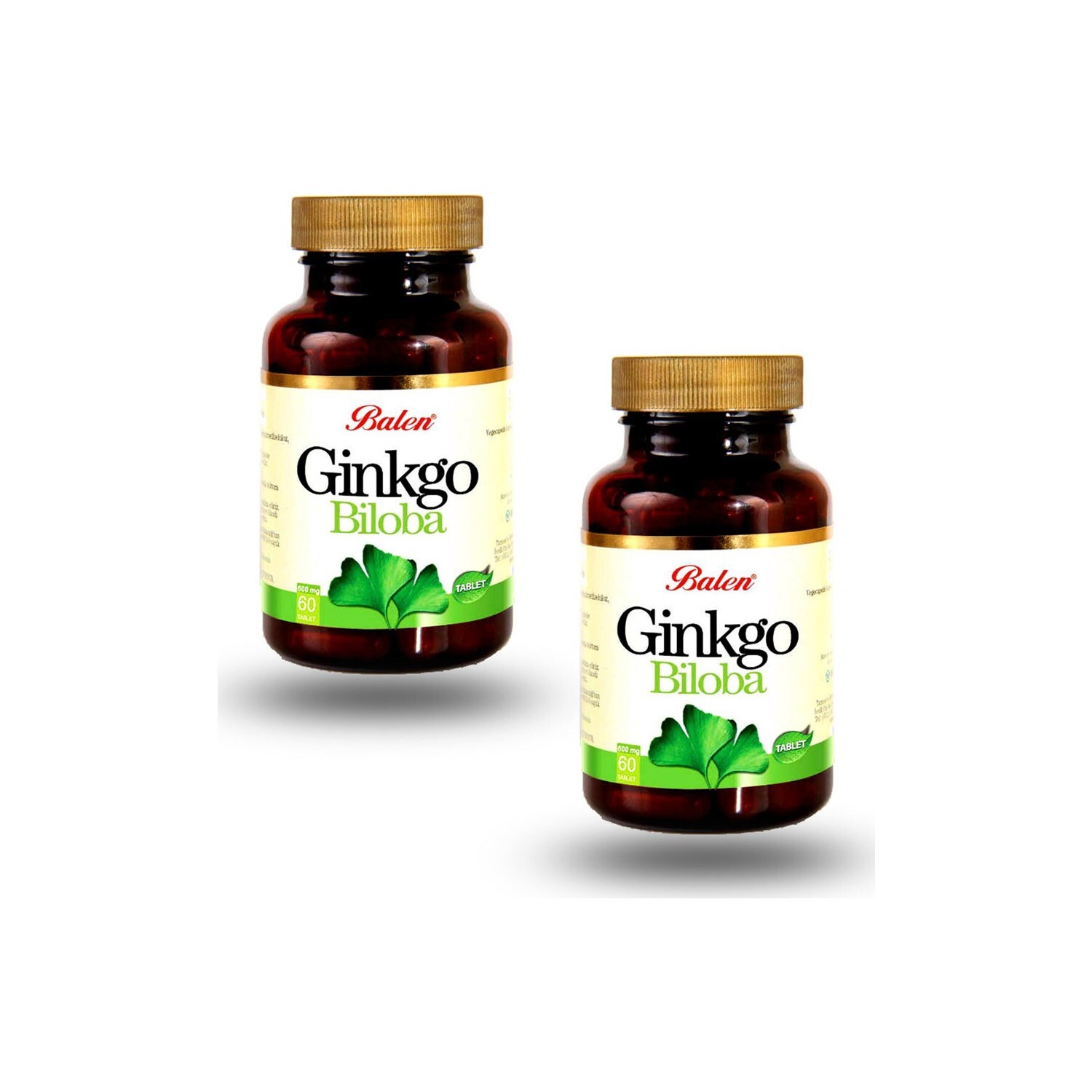 

Активная добавка Balen Ginkgo Biloba, 60 капсул, 2 штуки