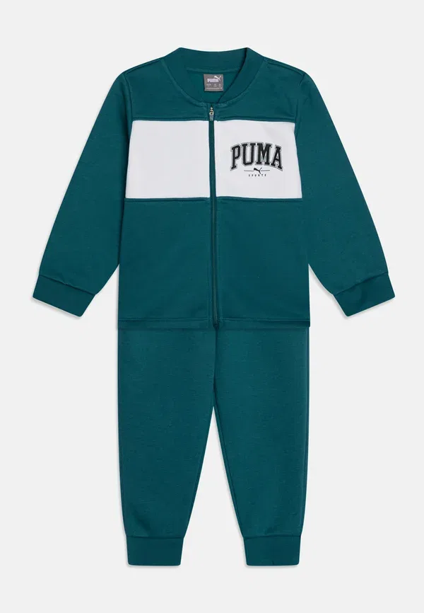 Спортивный костюм из хлопка Minicats squad jogger unisex set Puma, cold green, зеленый