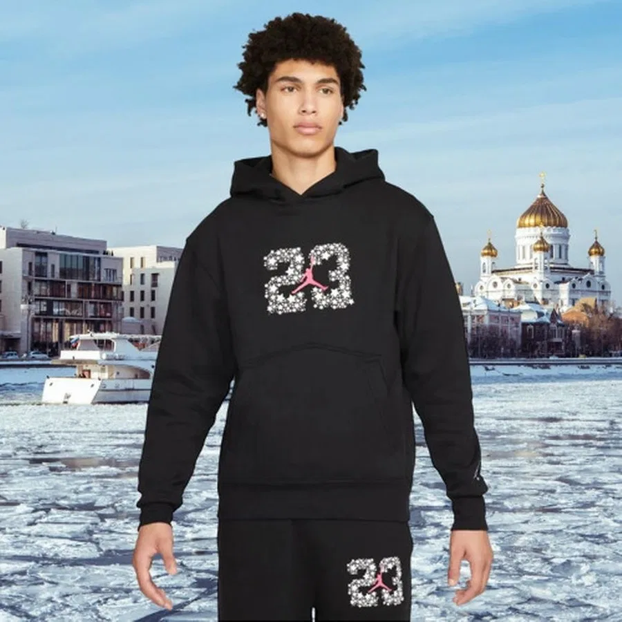 Мужской свитшот-худи с капюшоном Jordan Sport DNA Nike, Черный