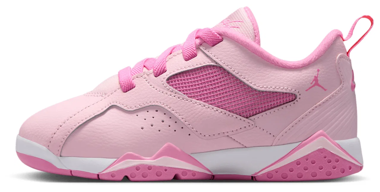 Баскетбольные кроссовки для мальчиков AJ 7 RM Jordan, цвет Pink Foam/China Rose/White — фото 2