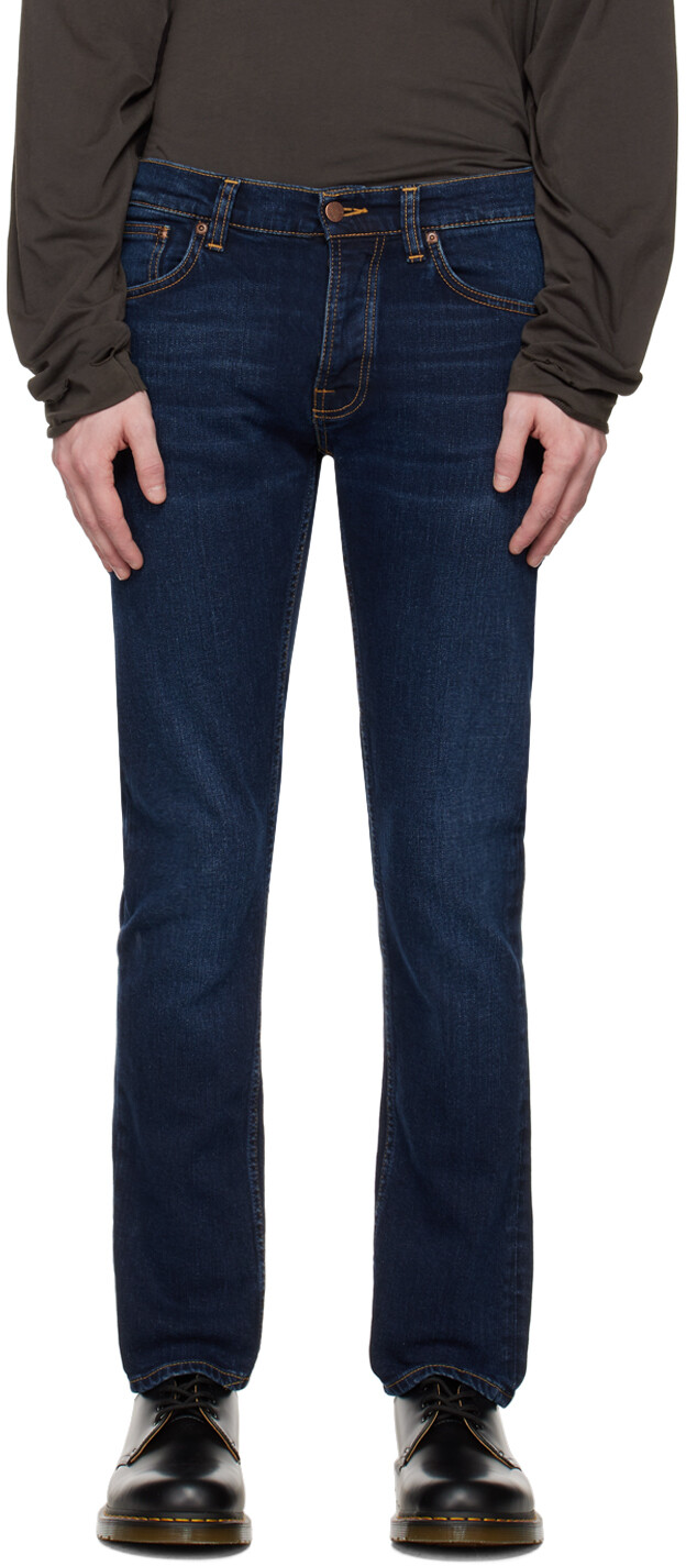 

Темно-синие джинсы Grim Tim Nudie Jeans