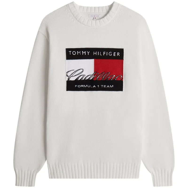 Мужской свитер с круглым вырезом Tommy Hilfiger, White Ybr