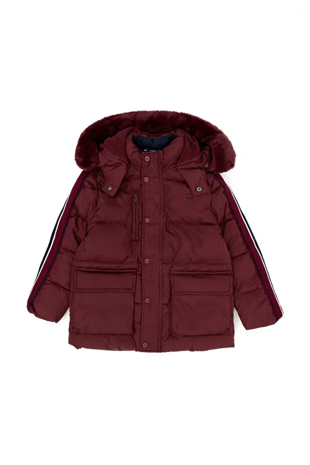 Детское пальто для мальчиков с капюшоном U.S. Polo Assn., Red