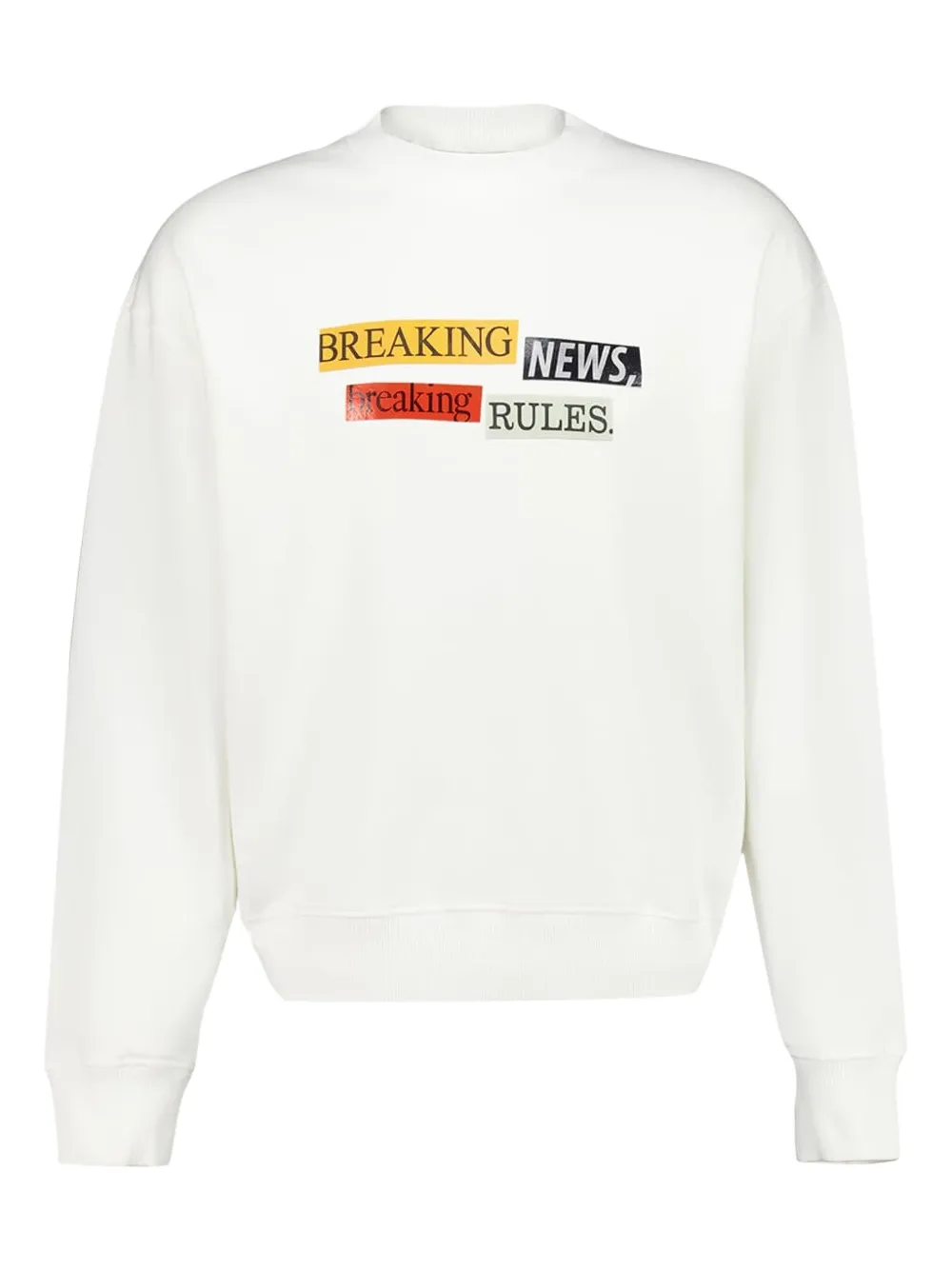 

Свитшот PA x LA Times с цитатой и круглым вырезом Palm Angels, белый