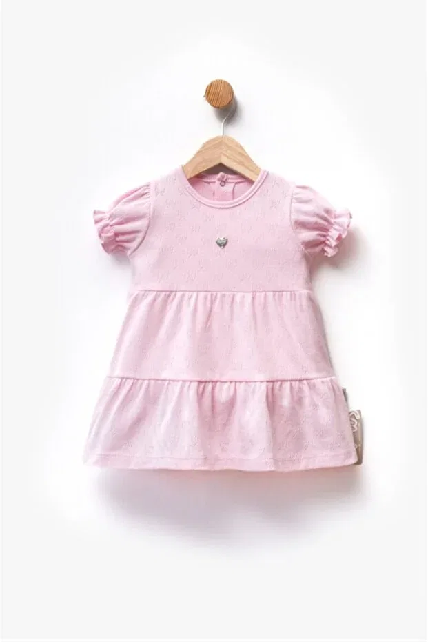 Детское хлопковое платье без рукавов для девочек Kidsmom Store, Pink