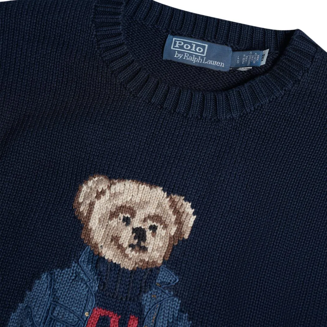 Мужской джемпер Polo Bear с круглым вырезом Polo Ralph Lauren, Marine Blue — фото 4