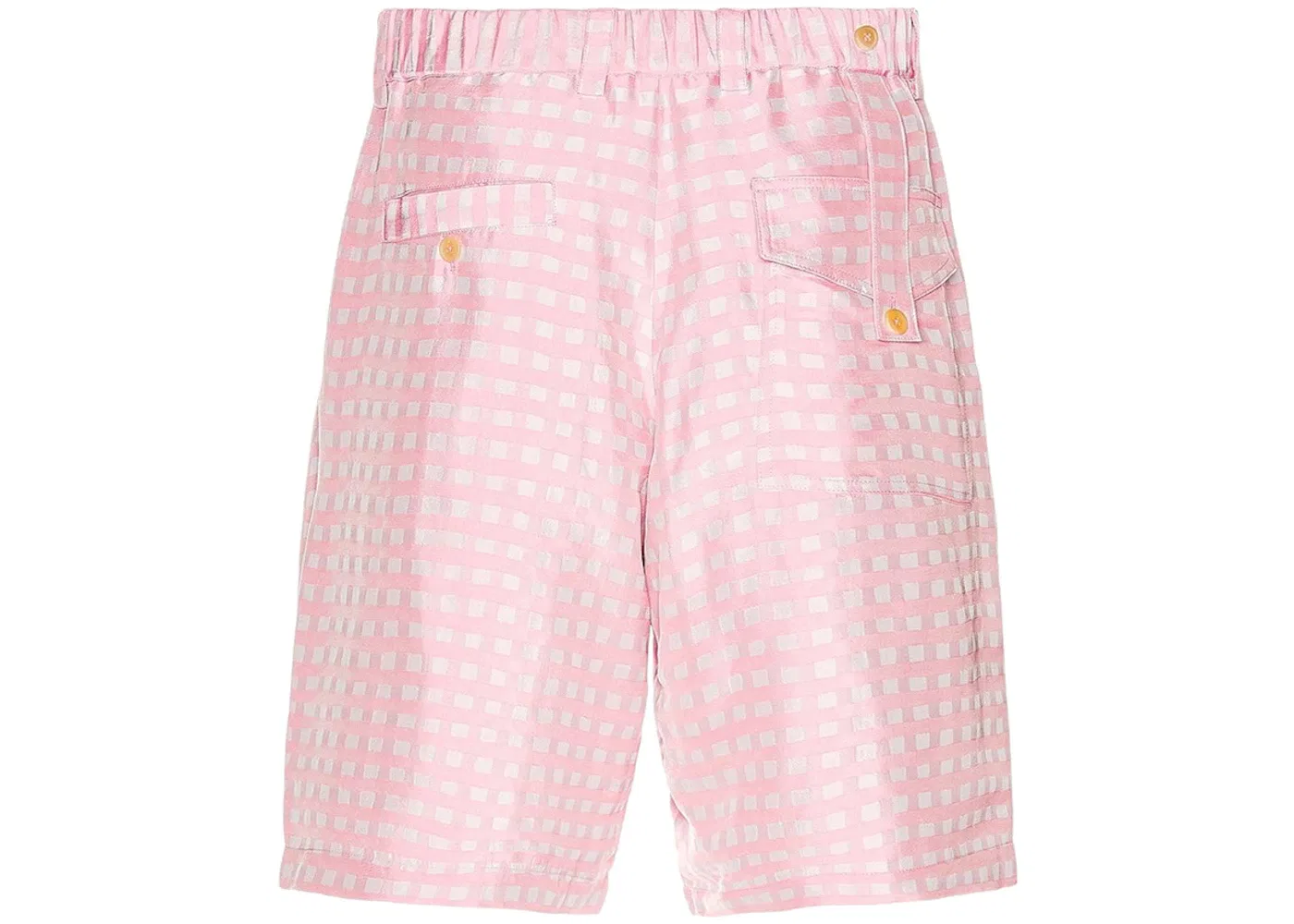 Мужские шорты с клетчатым принтом Shorts Jacquemus, Pink Checks — фото 2