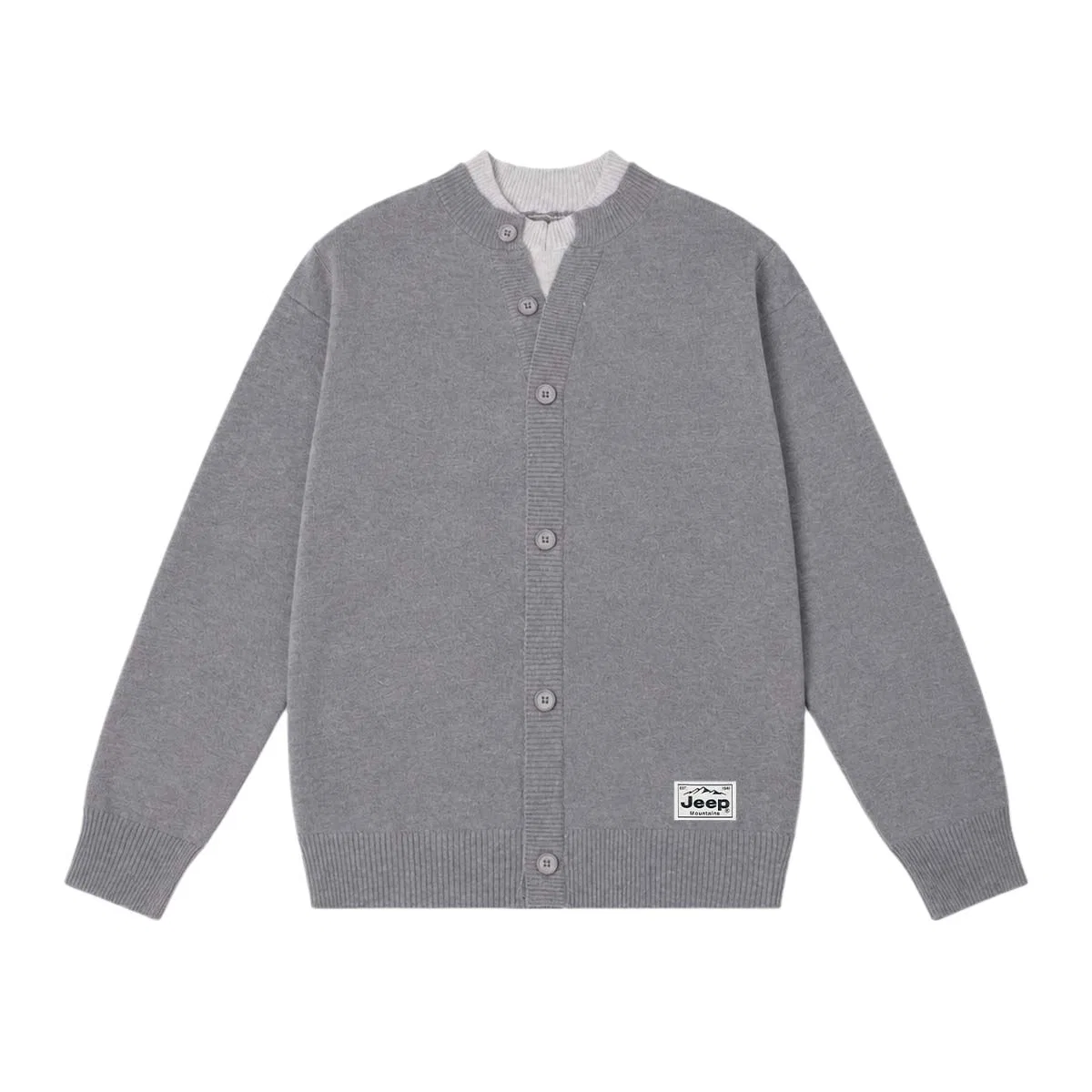 Детский свитер с круглым вырезом Jeep Classic Collection, Medium Heather Gray