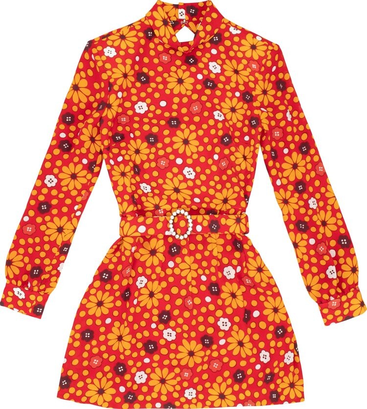

Платье Saint Laurent Dress 'Rouge Jaune', красный