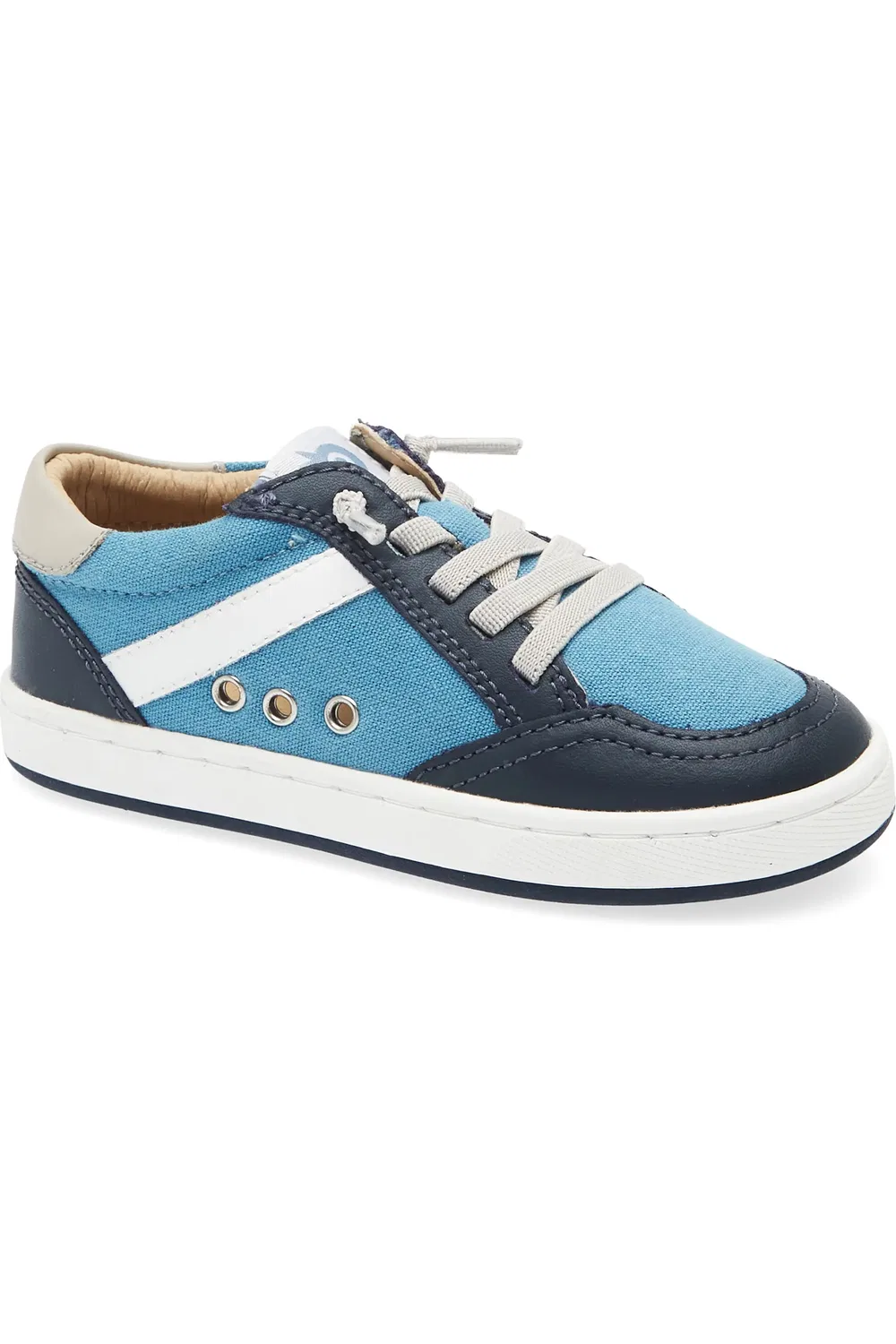 Детские кроссовки на молнии Jet OLD SOLES, Light Denim Canvas/Navy