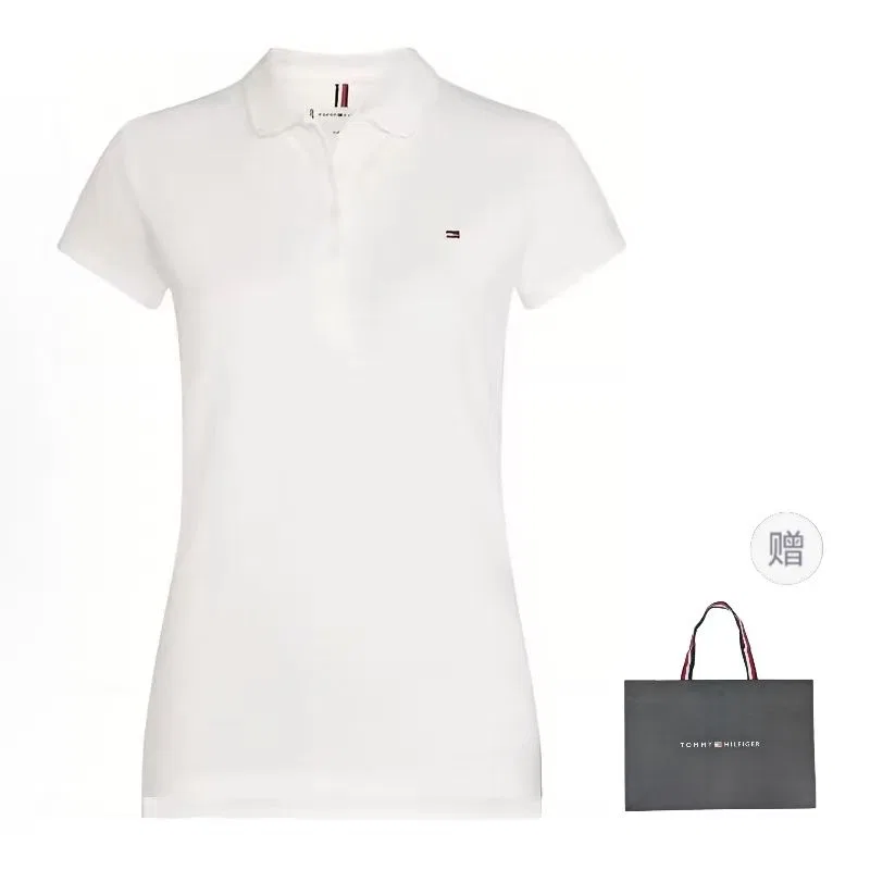 Поло женское, белое, Tommy Hilfiger, White