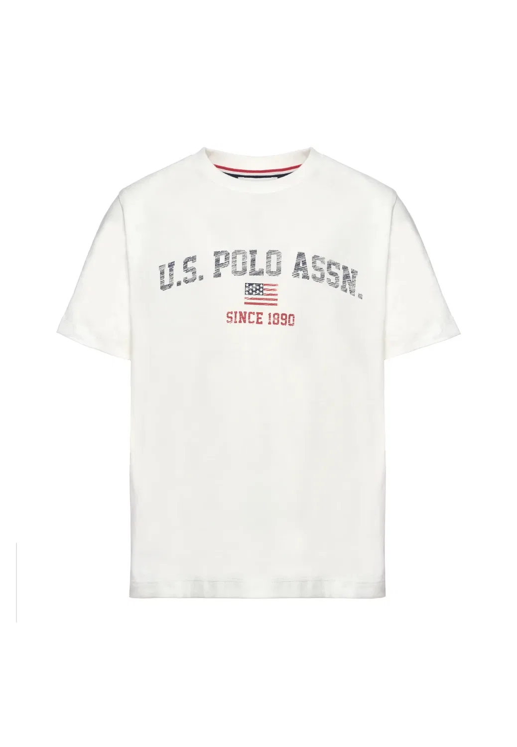 Футболка с принтом U.S. Polo Assn., Bianco — фото 3