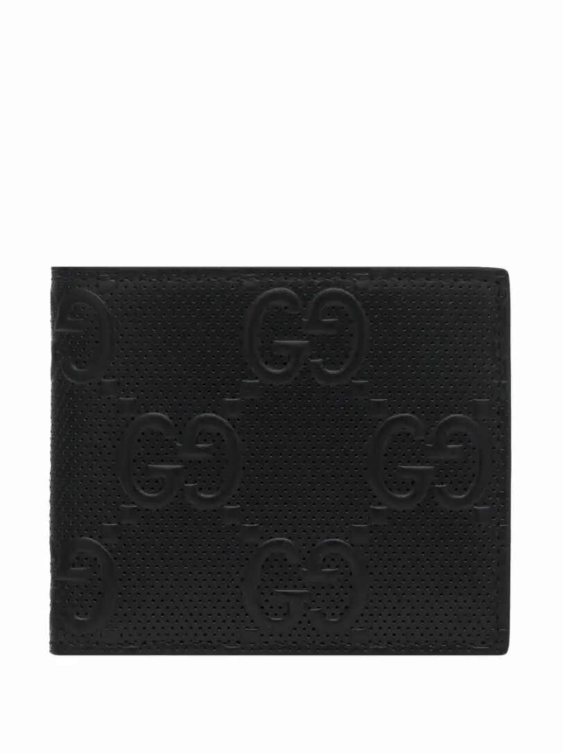 

Кожаное портмоне с монограммой Gucci