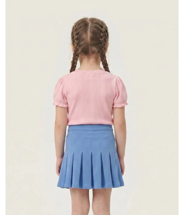 Детская блуза для девочек хлопковая с коротким рукавом Polo Ralph Lauren, Rosa — фото 3