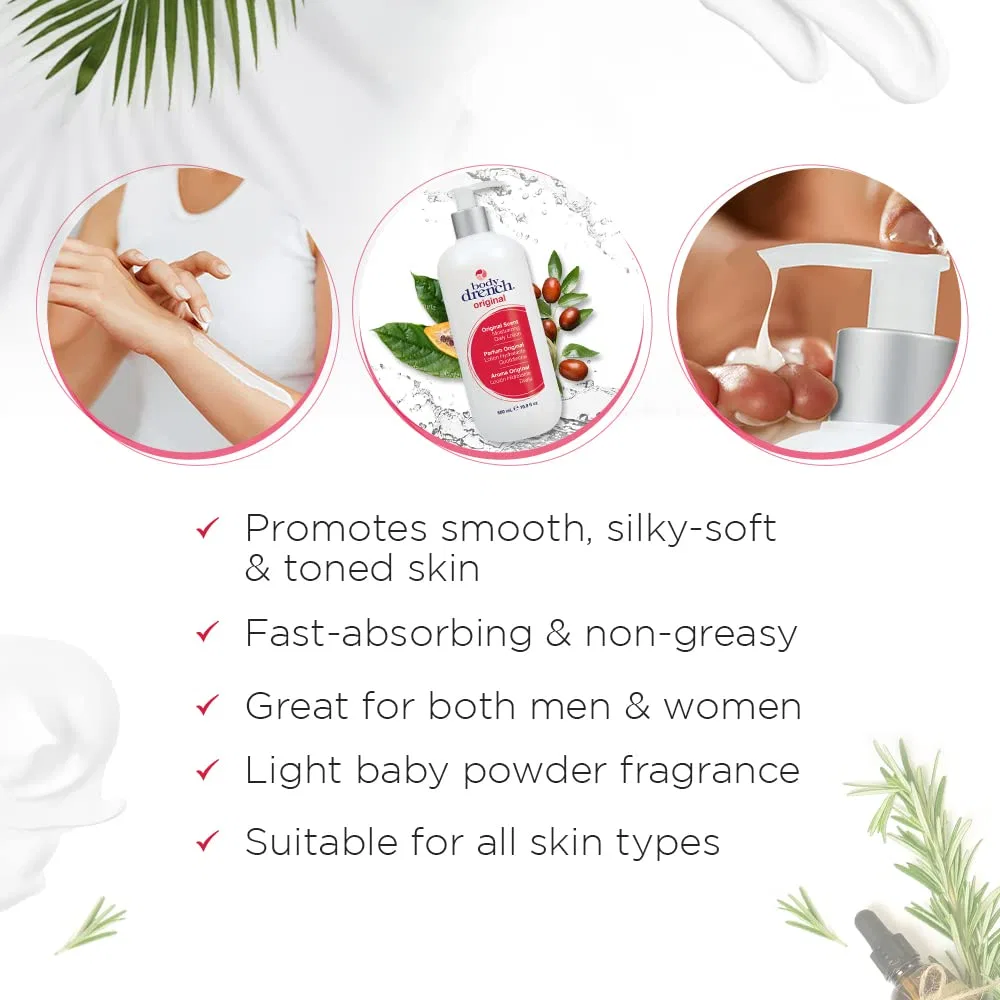 Лосьон для тела Body Drench Original Moisturizing Lotion, набор 2 шт, 500 мл — фото 4