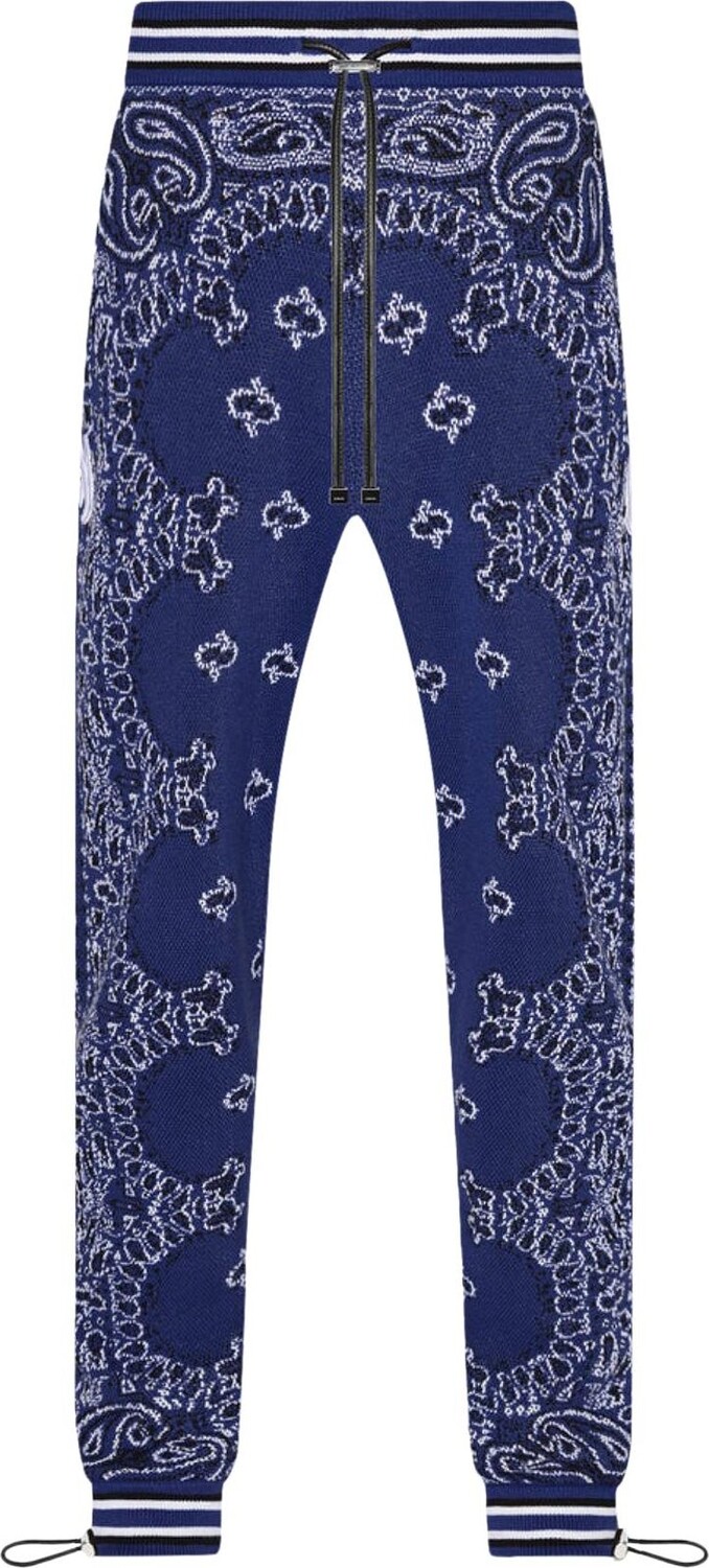 

Спортивные брюки Amiri Bandana B-Ball Sweatpants 'Blue/Black', синий