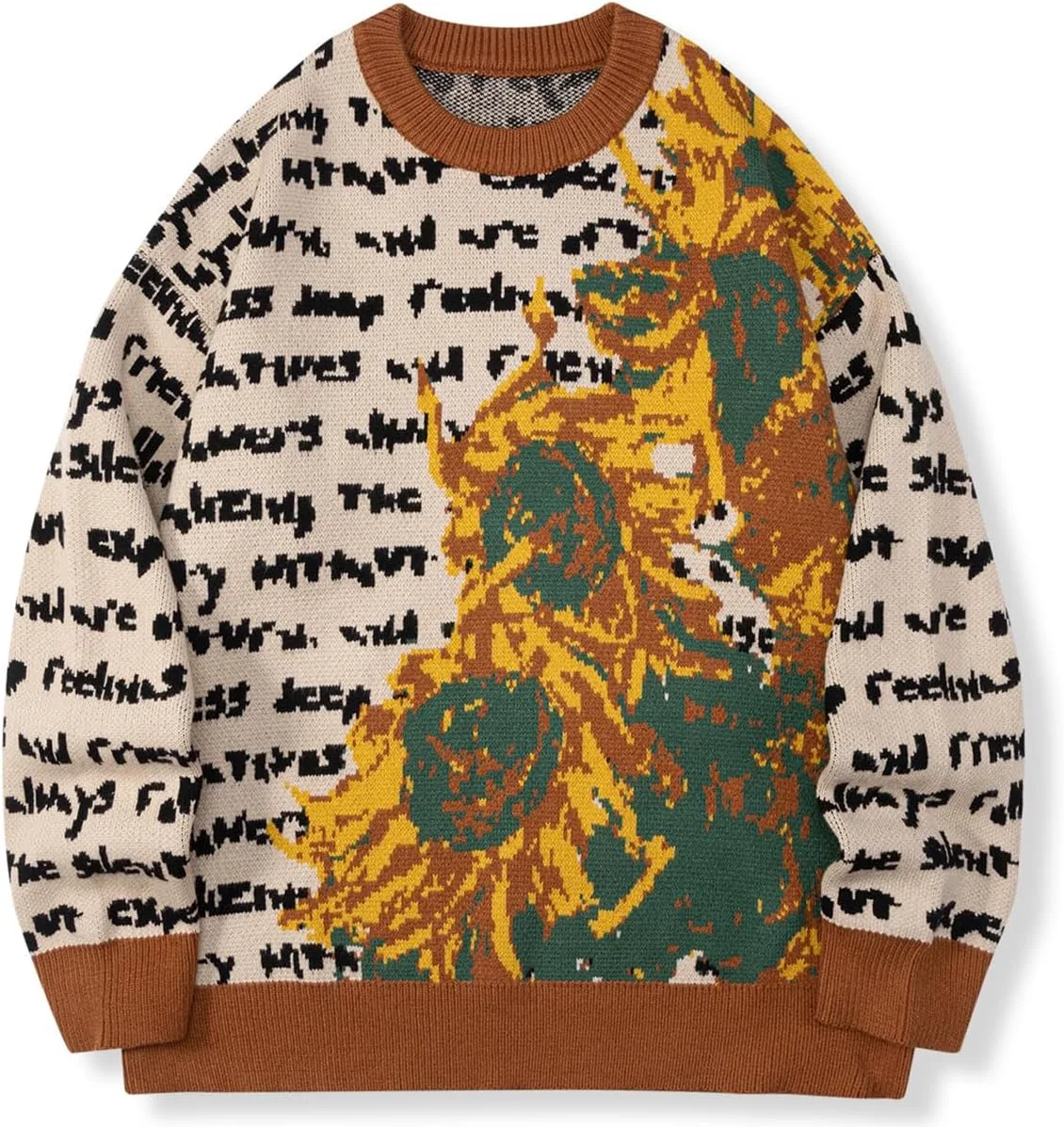 

Мужской свитер оверсайз с принтом LILILEIDY