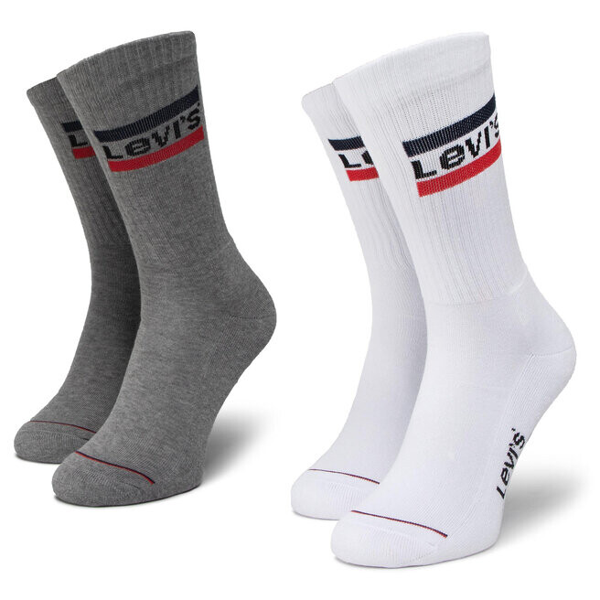 

Носки Levi's, 2 шт, белый серый