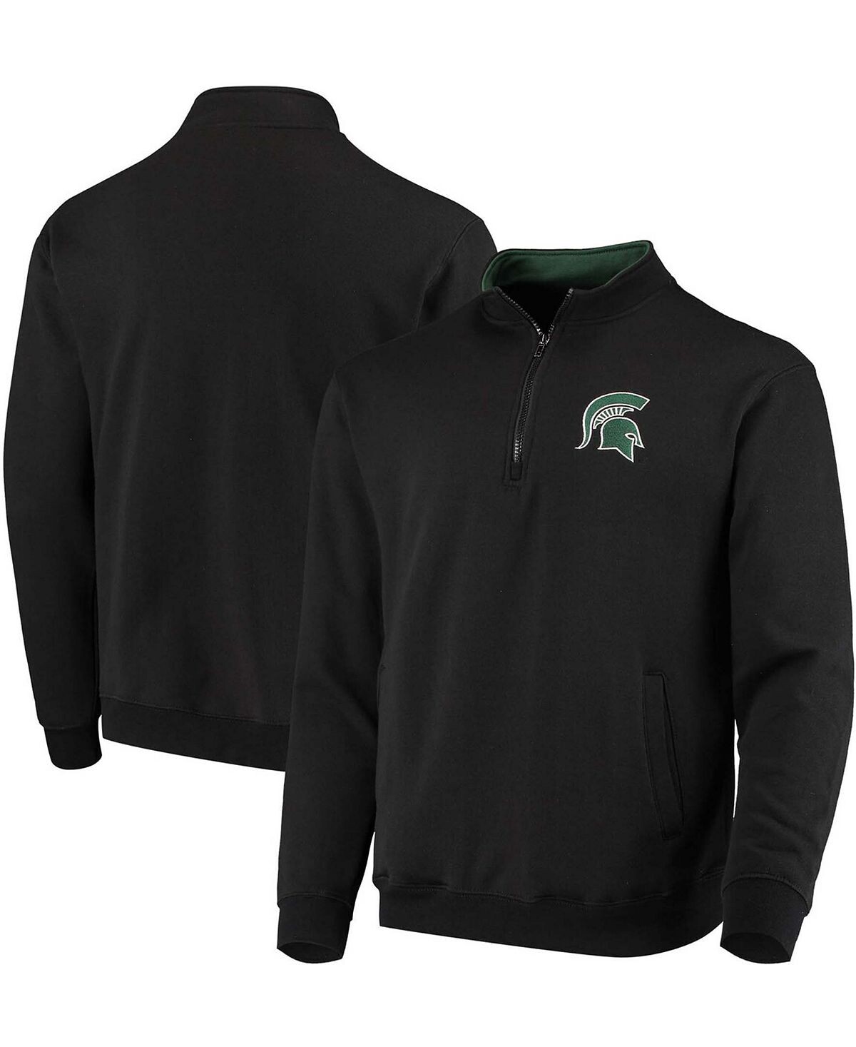 

Мужская черная куртка michigan state spartans tortugas logo с молнией на четверть Colosseum, черный