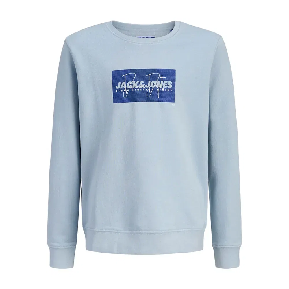 Свитшот с принтом Cole Jack & Jones, синий — фото 3