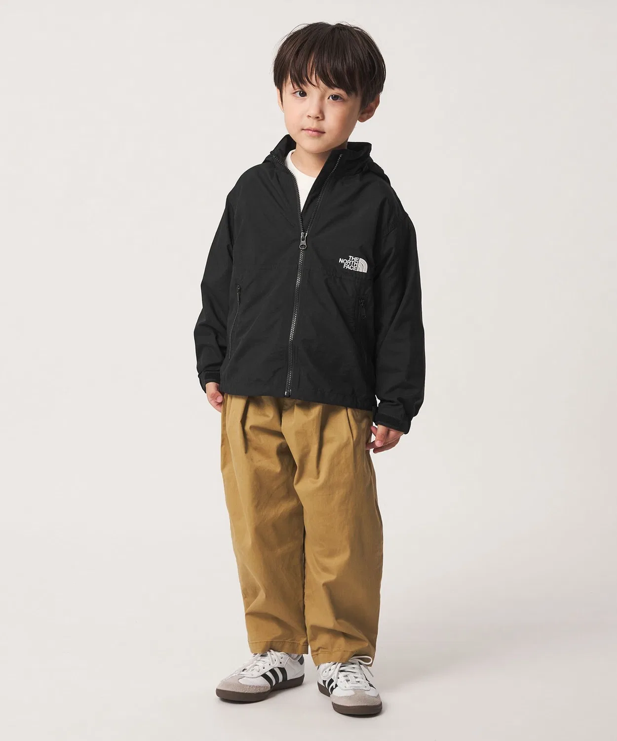 Детская куртка-ветровка с капюшоном, модель Compact Jacket THE NORTH FACE, Mocha — фото 3