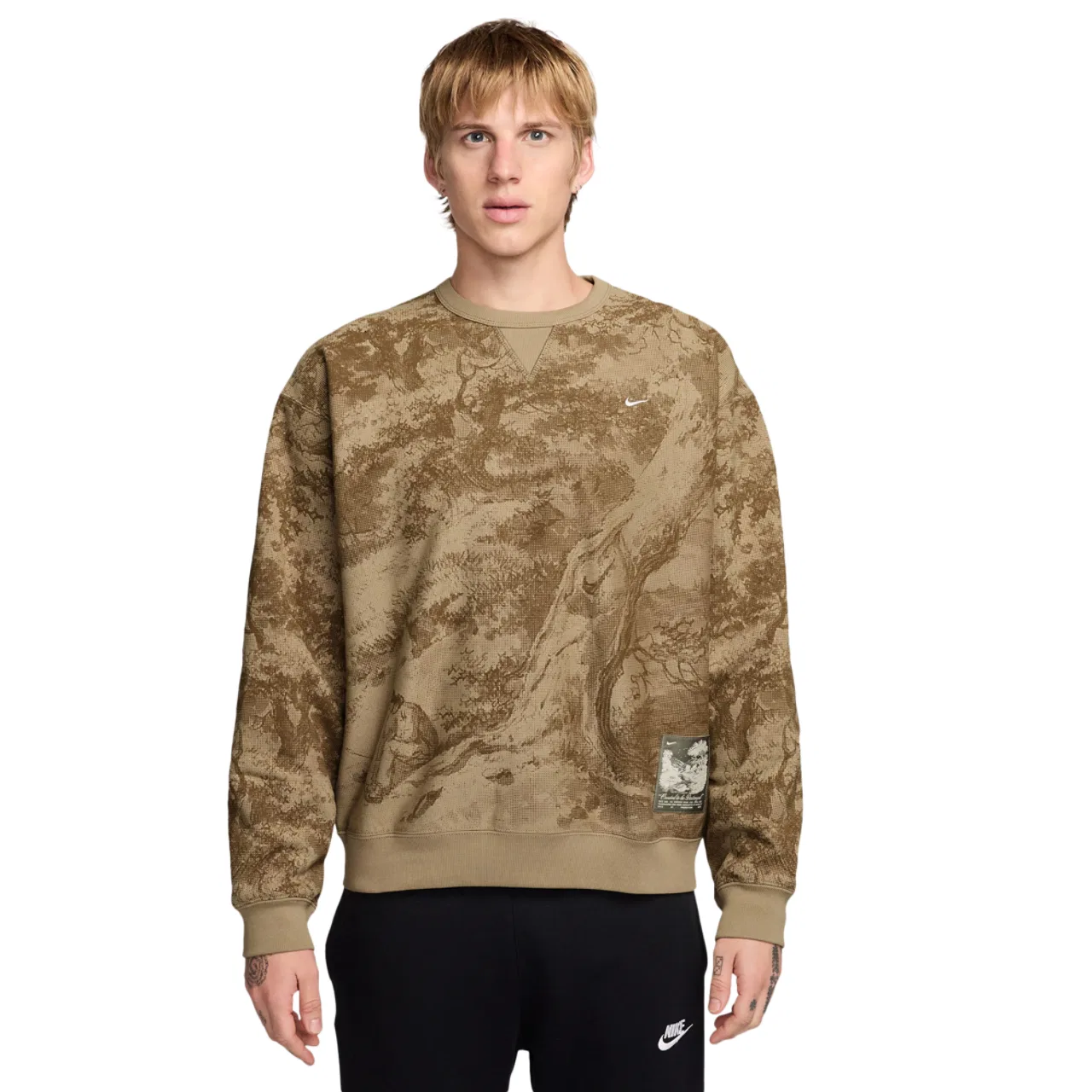 Футболка мужская NSW T Shirt 90 Nike Air, цвет Olive/Tan