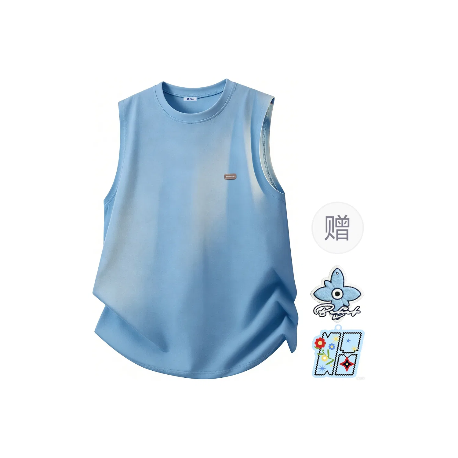 Детская футболка с коротким рукавом Blue Free Badge+Scented Sachet Charm WARRIOR