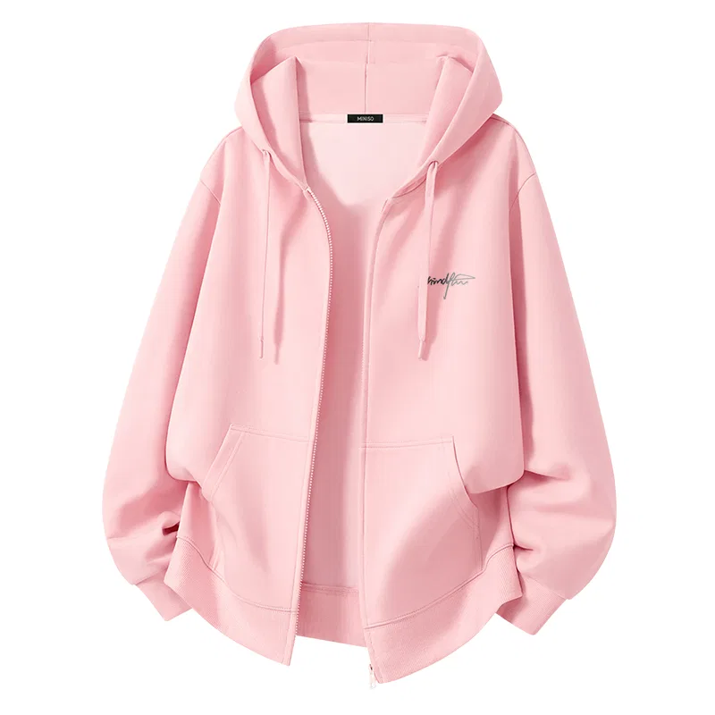 Детское худи с капюшоном MINISO, Pink (B Flexible Tip Chest Logo)