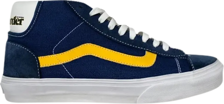 

Кеды Vans Mid Skool 77 Skateboarder - Navy Yellow, синий