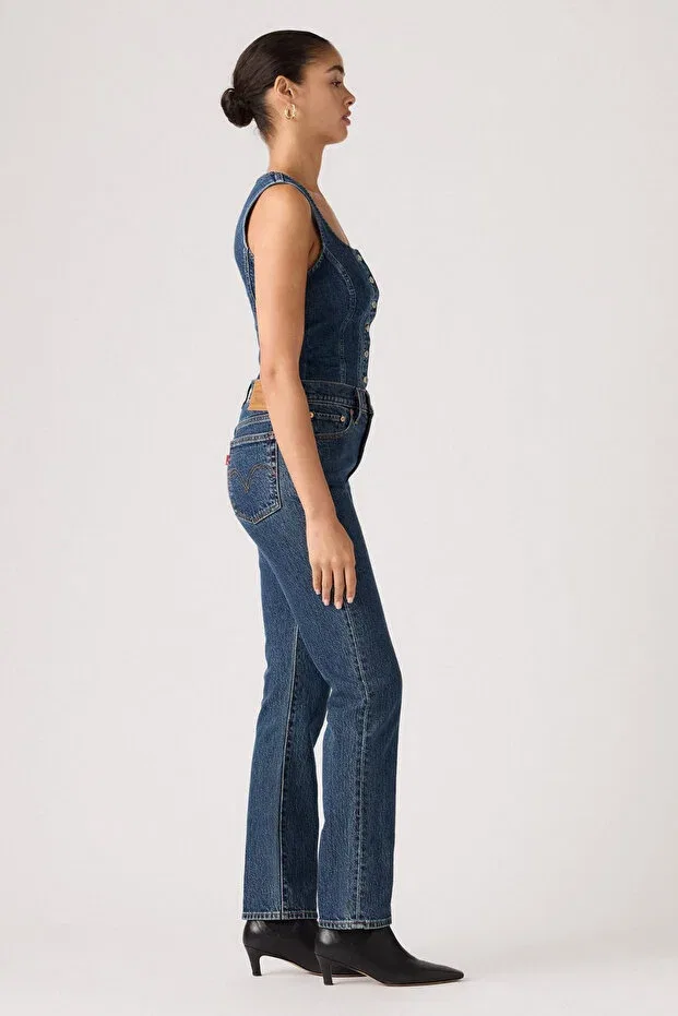 Женские джинсы скинни Levi'S, Dark Blue — фото 3