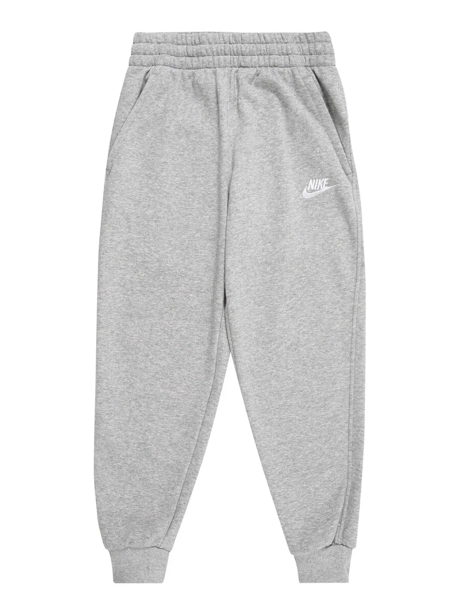Зауженные брюки Nike Sportswear 'CLUB' светло-серого цвета
