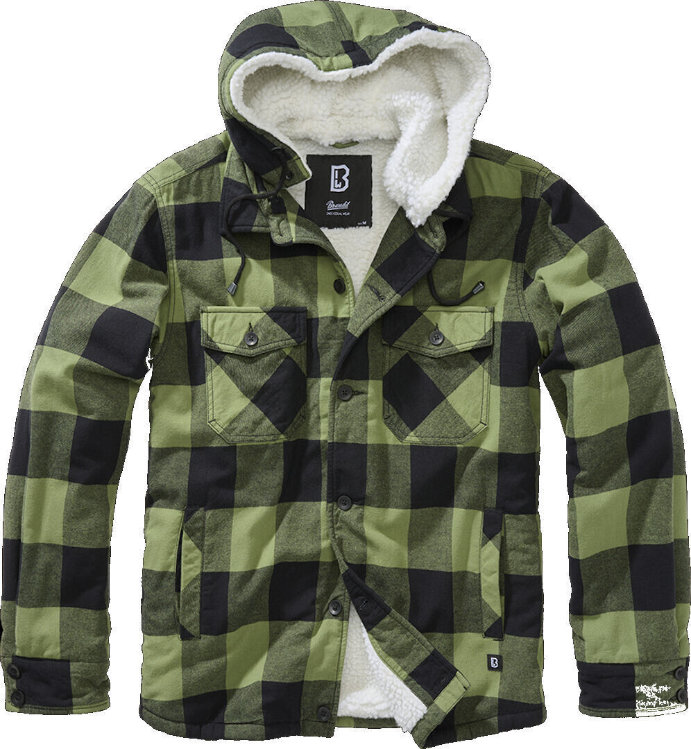 

Куртка Brandit Lumber с капюшоном, черный/зеленый