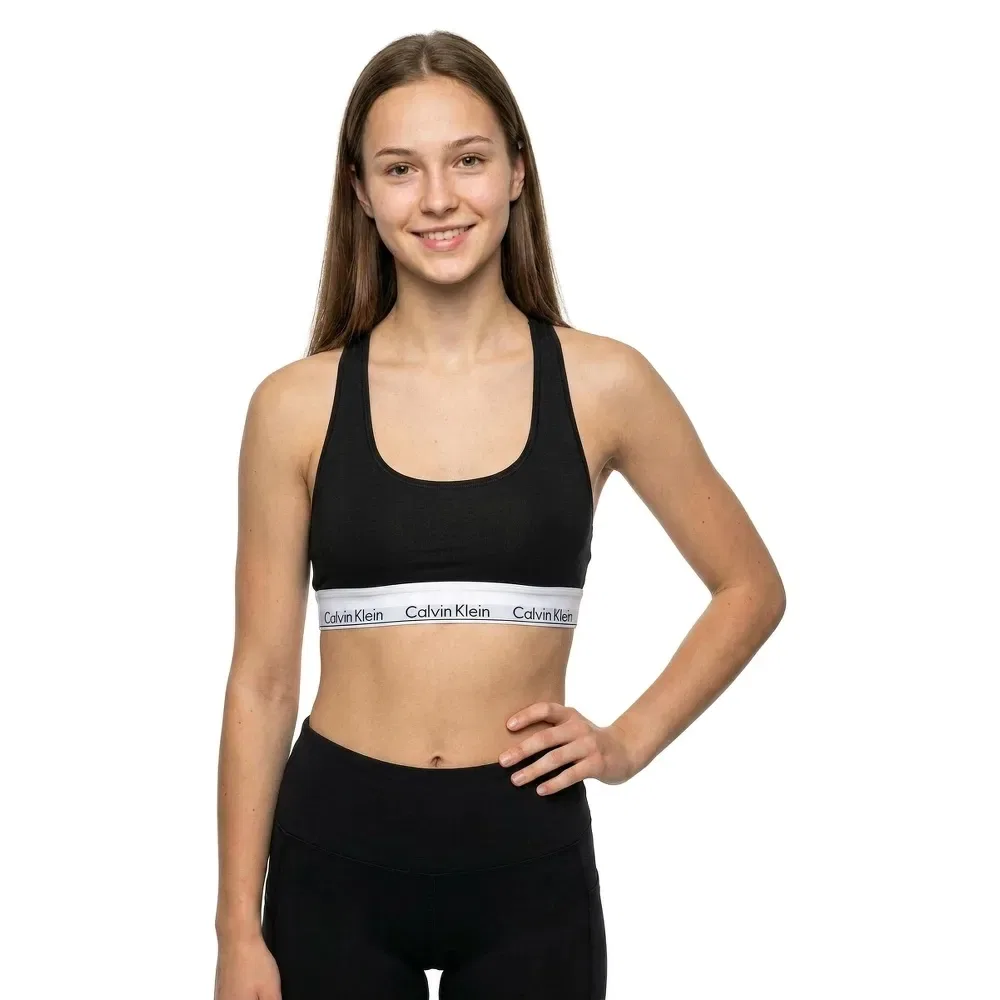 Бюстгальтер без подкладки Calvin Klein, черный — фото 2