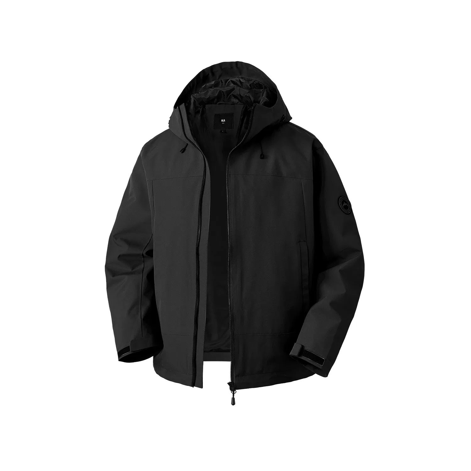 Детская куртка с капюшоном и принтом HLA, Black 97