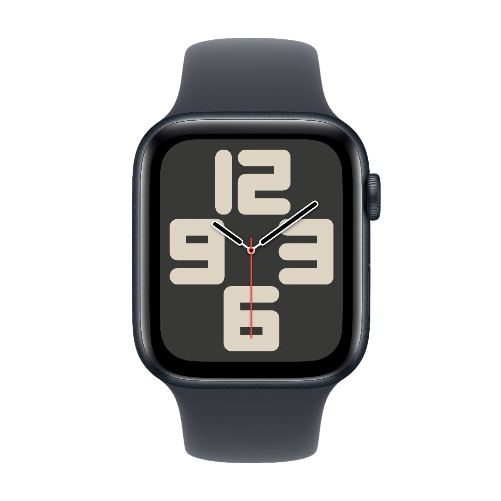 Умные часы Apple Watch SE 2024 (GPS), 44 мм, Midnight Aluminum Case/Midnight Sport Band - M/L — фото 2